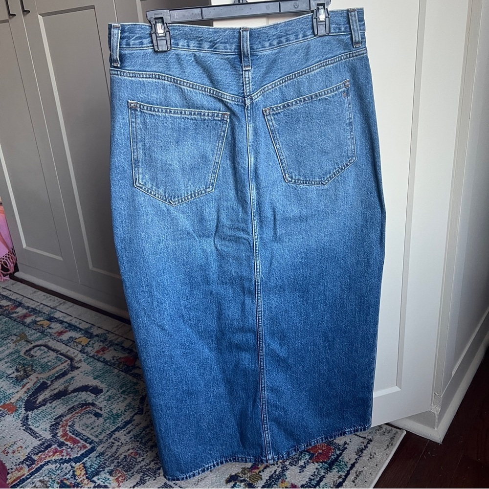 Madewell Denim Mid-Rise Maxi Skirt in Pratt Wash size 29 - Picture 3 of 5